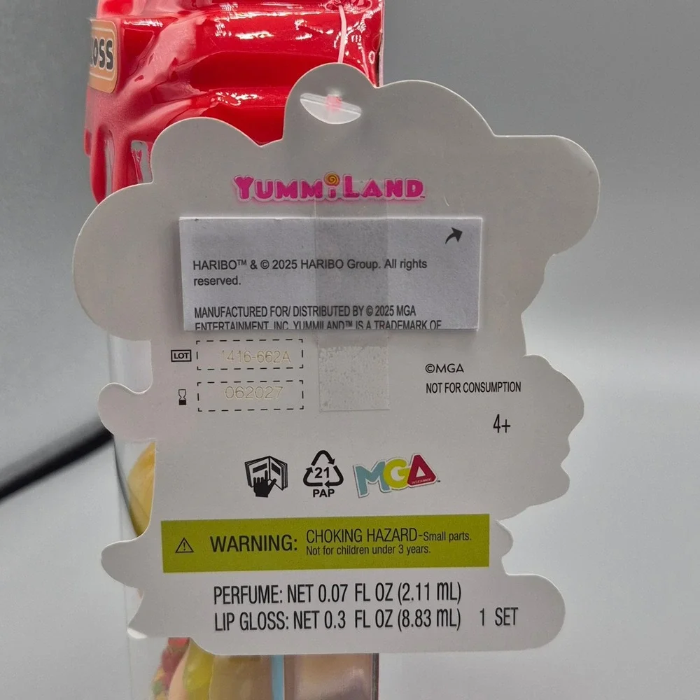 MGA Yummi Land Haribo Sweetie Goldbears Lip Gloss Doll Keychain Scented 545996